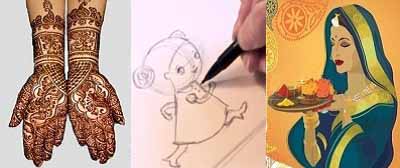 Online Indian Cultural training Skype Lessons Arts,Crafts Learining Classes